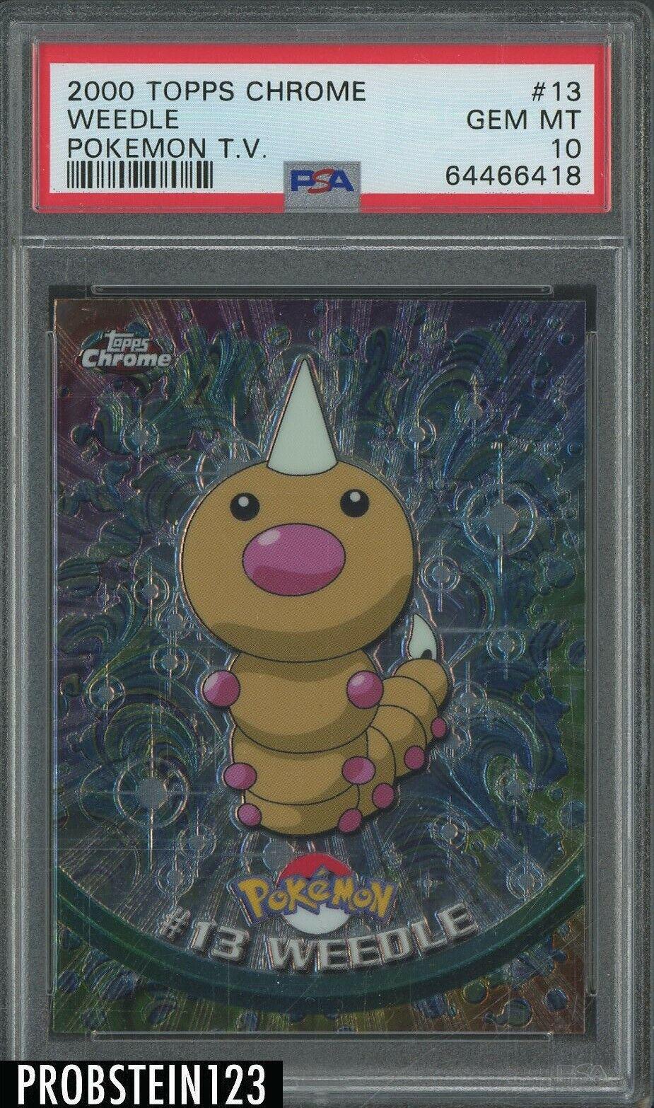 Weedle #13 Pokemon 2000 Topps Chrome