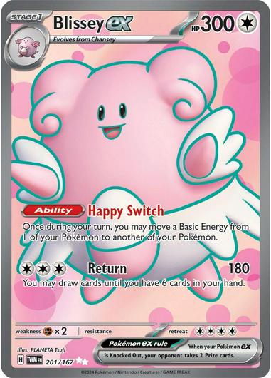 Blissey ex #201 Cover Art