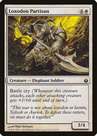 Loxodon Partisan Magic Mirrodin Besieged