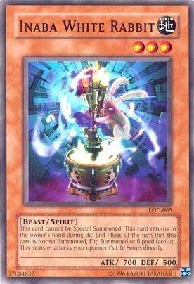 Inaba White Rabbit LOD-065 YuGiOh Legacy of Darkness