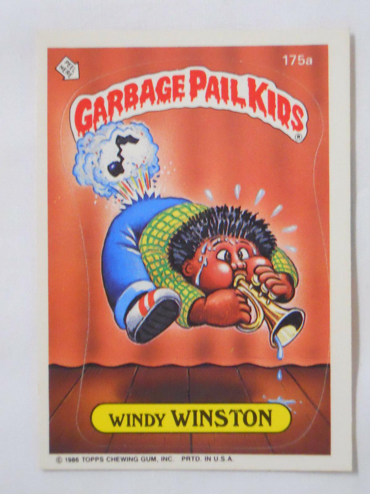 Windy WINSTON #175a 1986 Garbage Pail Kids