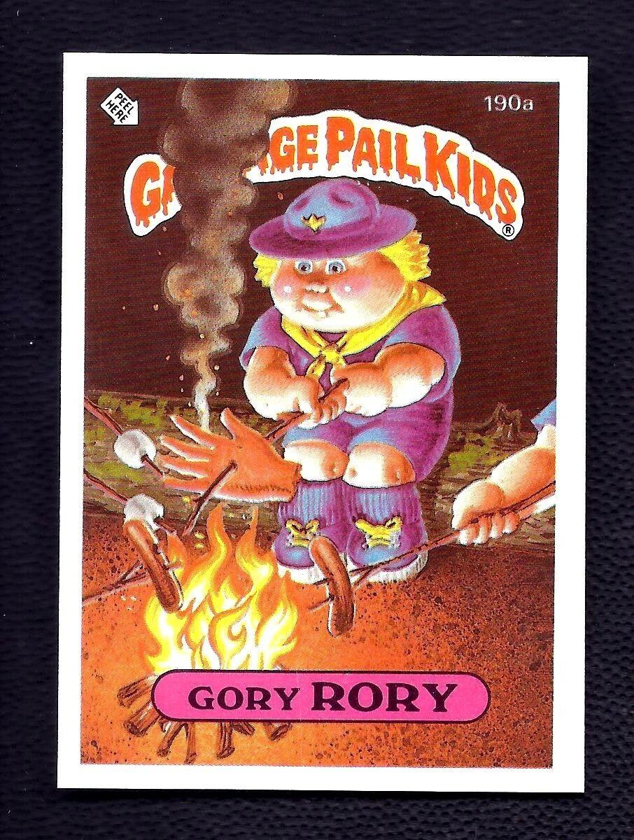 Gory RORY #190a 1986 Garbage Pail Kids