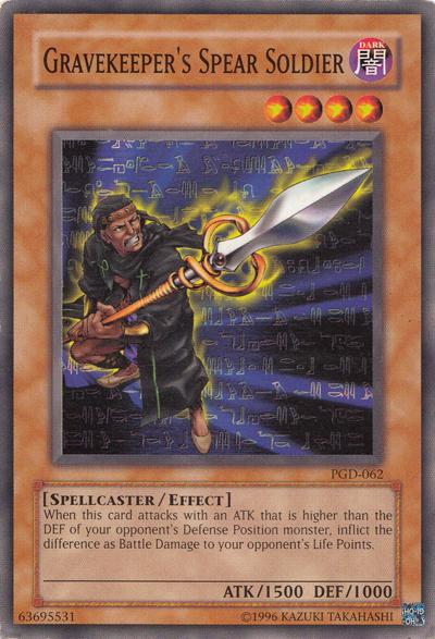 Gravekeeper's Spear Soldier PGD-062 YuGiOh Pharaonic Guardian