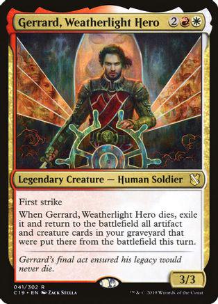 Gerrard, Weatherlight Hero Magic Commander 2019
