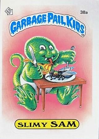 Slimy SAM #38a 1985 Garbage Pail Kids