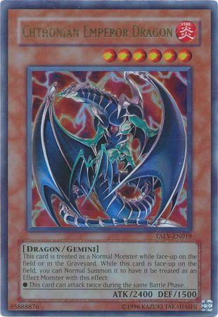 Chthonian Emperor Dragon TAEV-EN019 YuGiOh Tactical Evolution