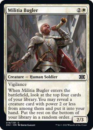 Militia Bugler #19 Magic Double Masters 2022