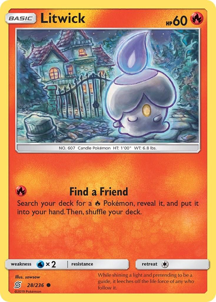Litwick #28 Pokemon Unified Minds