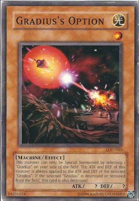 Gradius' Option LOD-060 YuGiOh Legacy of Darkness
