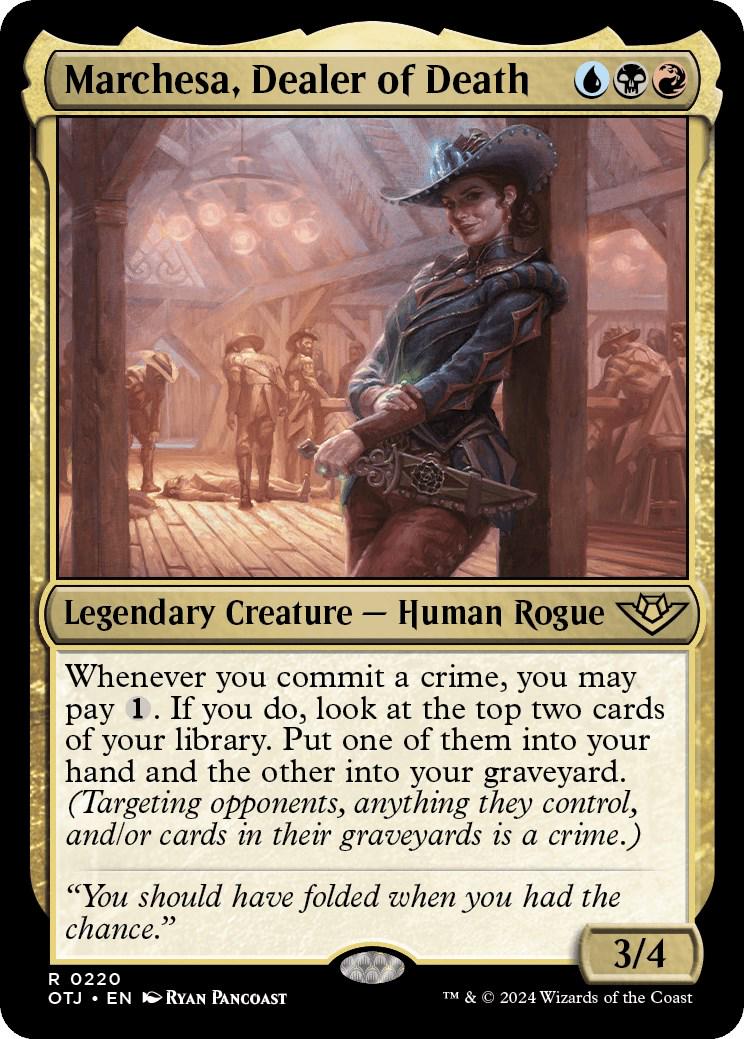 Marchesa, Dealer of Death #220 Magic Outlaws of Thunder Junction