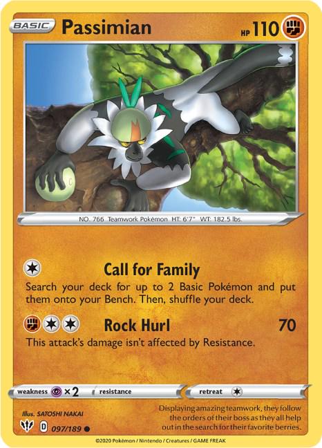 Passimian #97 Pokemon Darkness Ablaze
