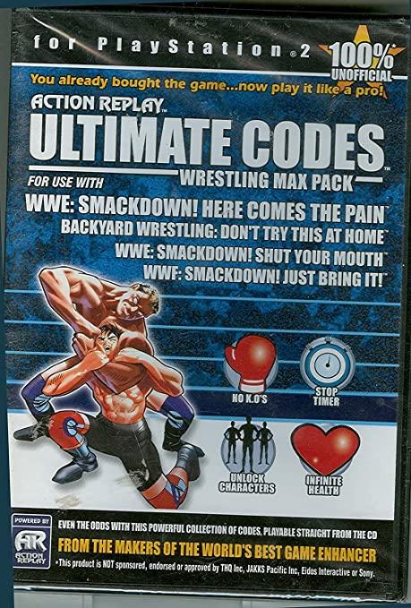 Action Replay Ultimate Codes Wrestling Max Pack Playstation 2