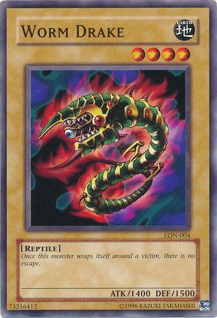 Worm Drake LON-004 YuGiOh Labyrinth of Nightmare