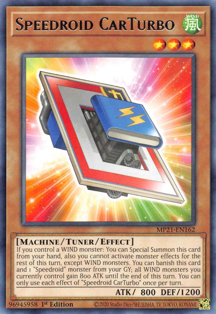 Speedroid CarTurbo MP21-EN162 YuGiOh 2021 Tin of Ancient Battles Mega Pack