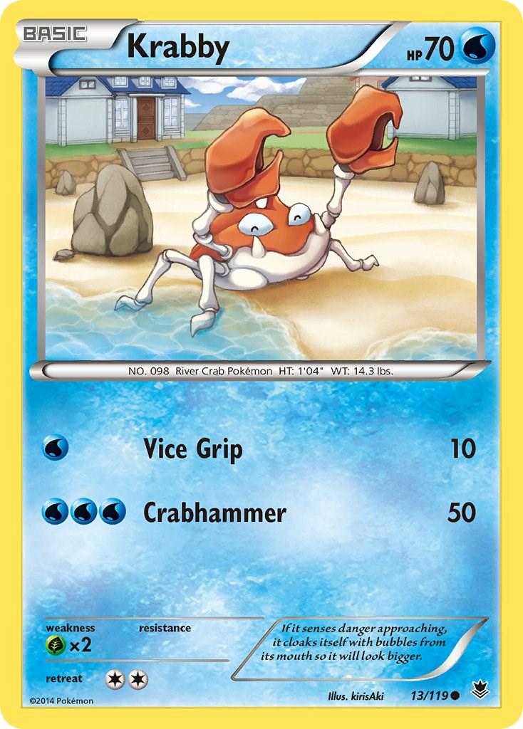 Krabby #13 Pokemon Phantom Forces