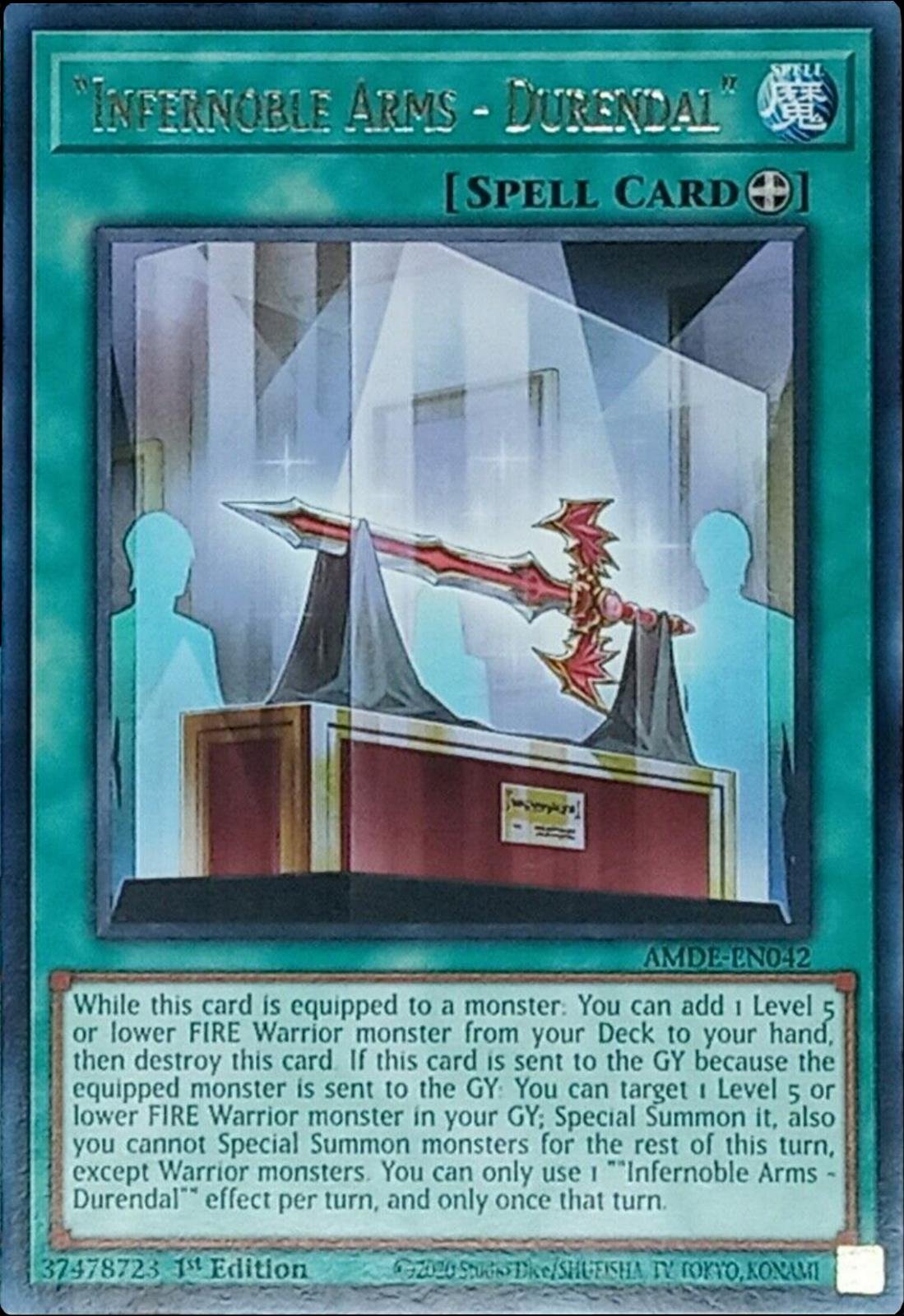 Infernoble Arms - Durendal AMDE-EN042 YuGiOh Amazing Defenders