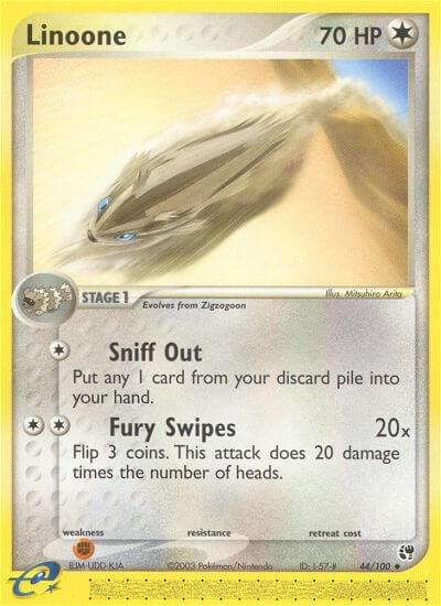 Linoone #44 Pokemon Sandstorm