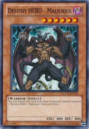 Destiny HERO - Malicious LCGX-EN132 YuGiOh Legendary Collection 2: The Duel Academy Years Mega Pack