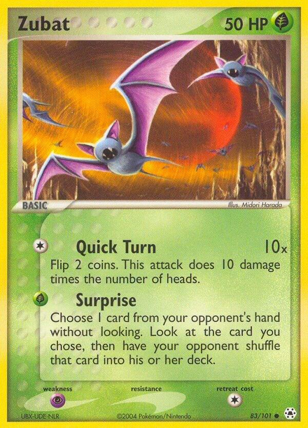Zubat #83 Pokemon Hidden Legends