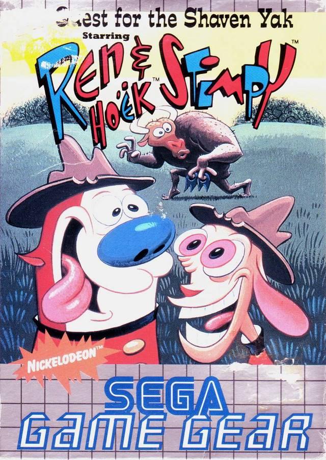 Quest for the Shaven Yak Starring Ren and Stimpy PAL Sega Game Gear
