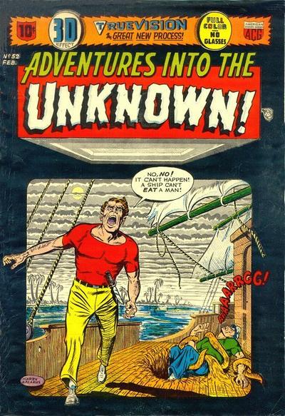 Adventures into the Unknown #52 (1954) Comic Books Adventures into the Unknown