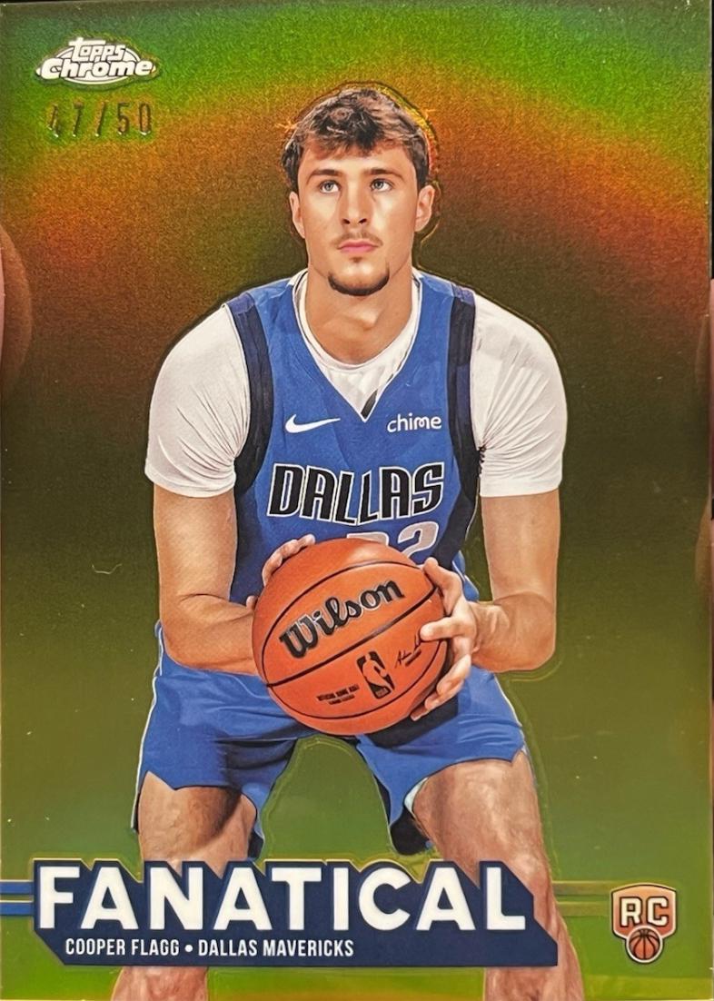 2025 Topps Chrome Fanatical Cooper Flagg [Gold] #FAN-21 card