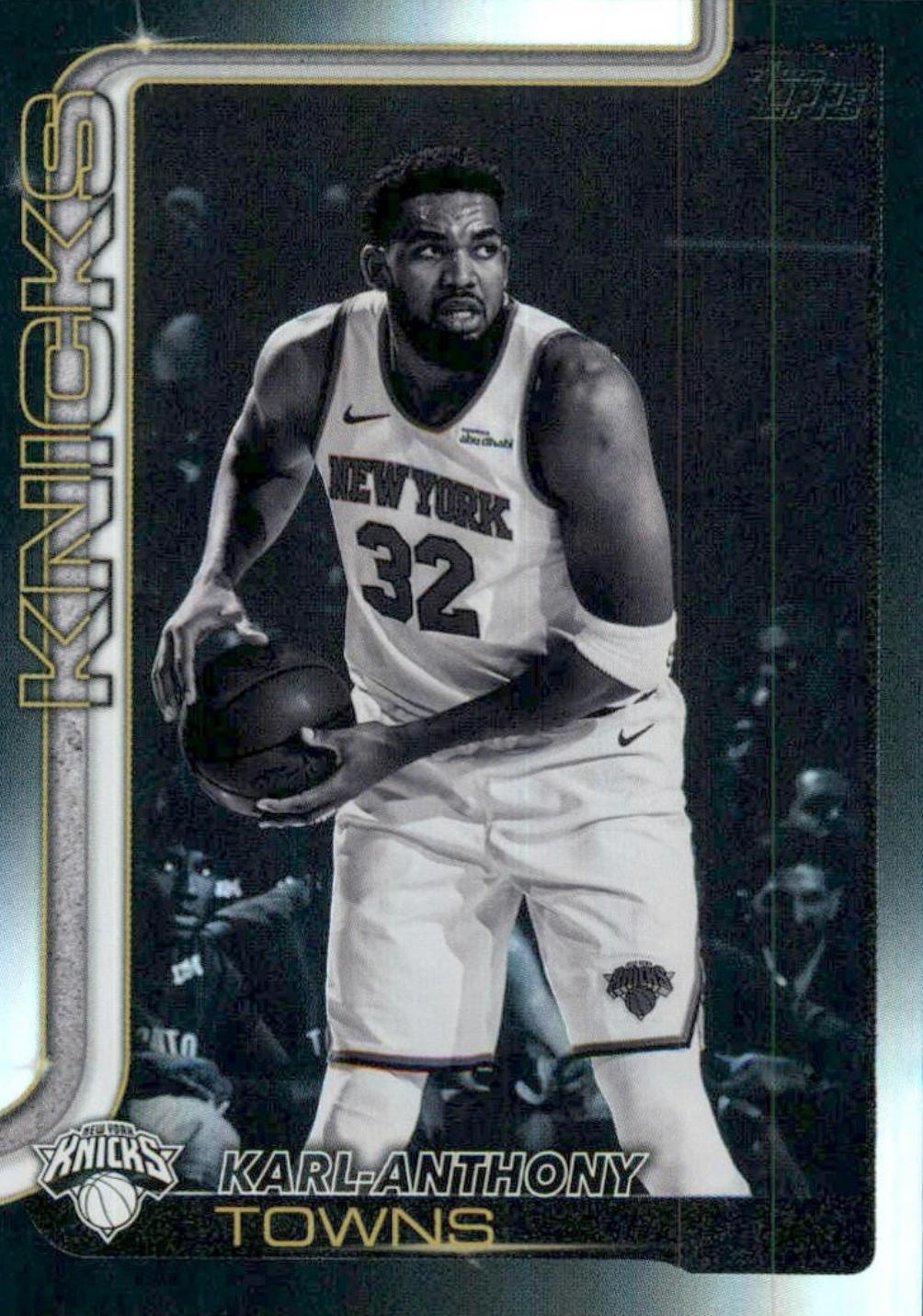 2025 Topps Karl-Anthony Towns [Blackout] #19 card