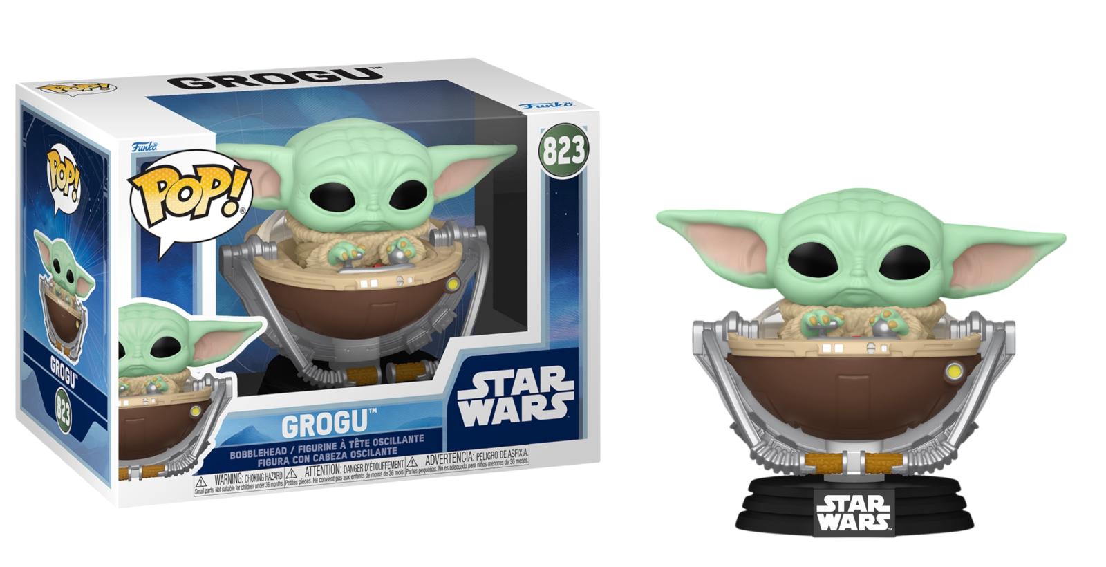 Grogu #823 Star Wars Funko Pop box and figure