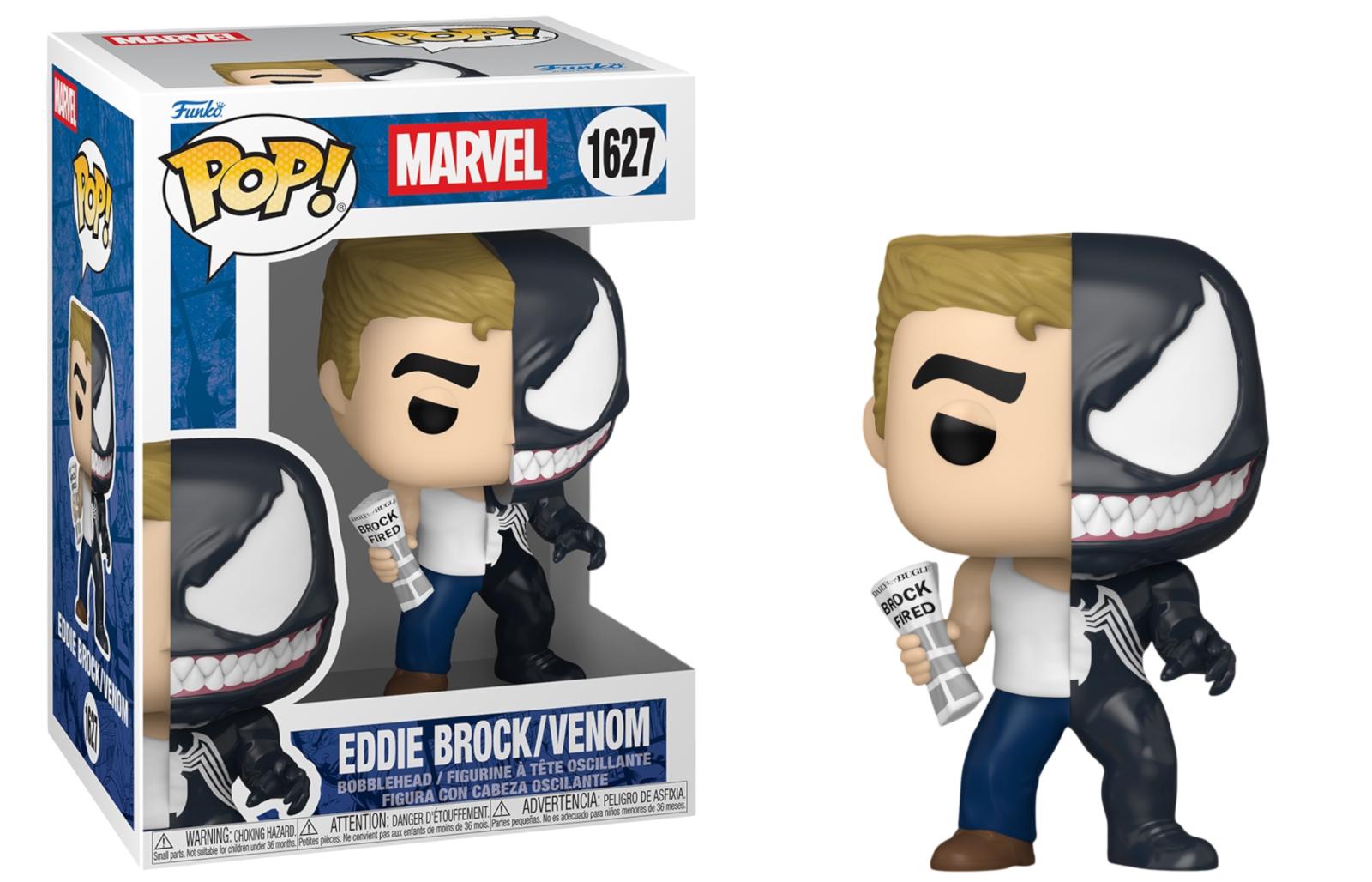 Eddie Brock / Venom #1627 Marvel Funko Pop box and figure
