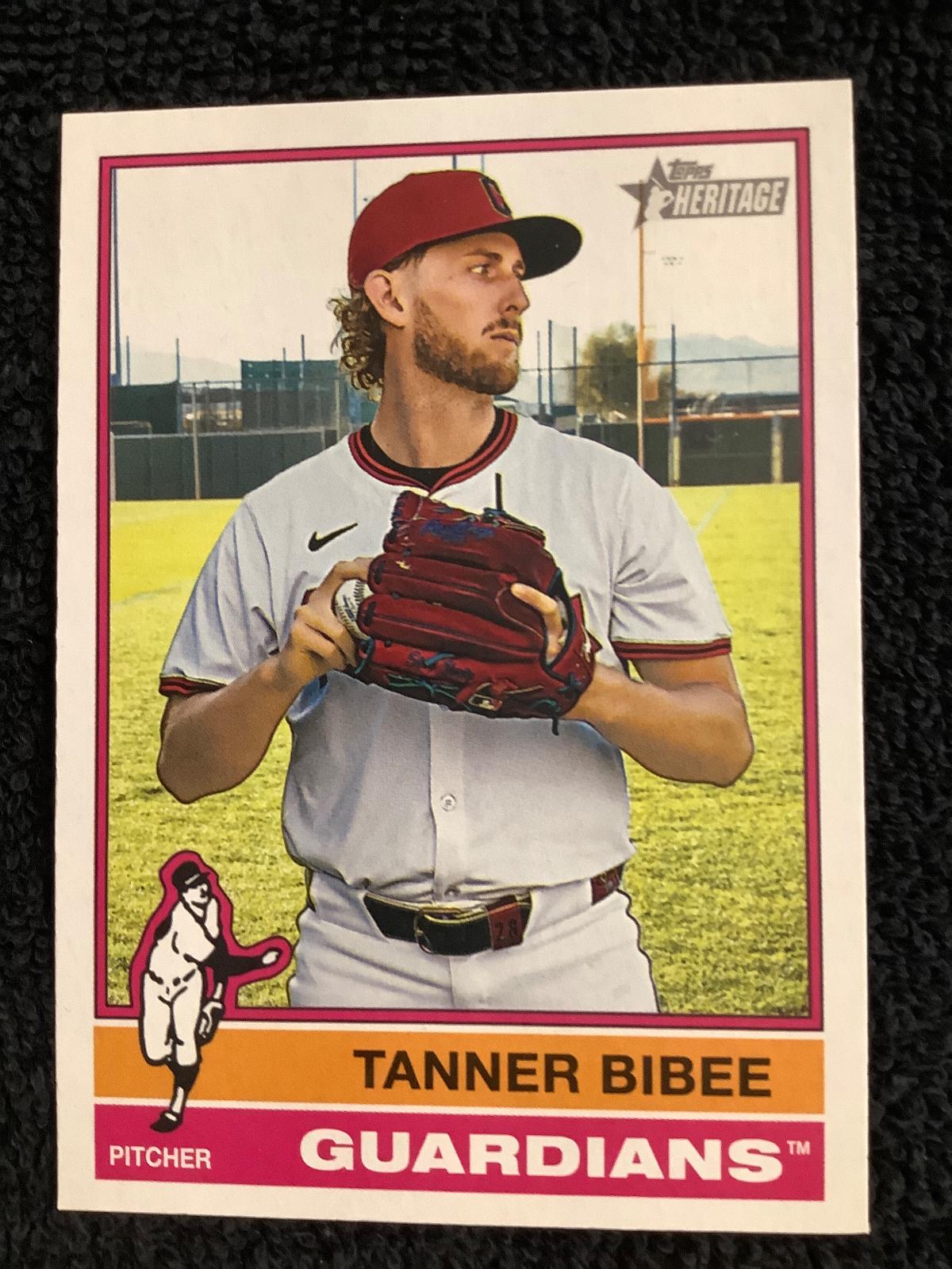 Tanner Bibee #549 2025 Topps Heritage High Number Baseball