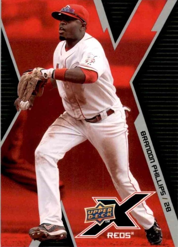 Brandon Phillips #25 Baseball Cards 2009 Upper Deck X