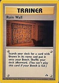 Ruin Wall #74 Pokemon Neo Discovery
