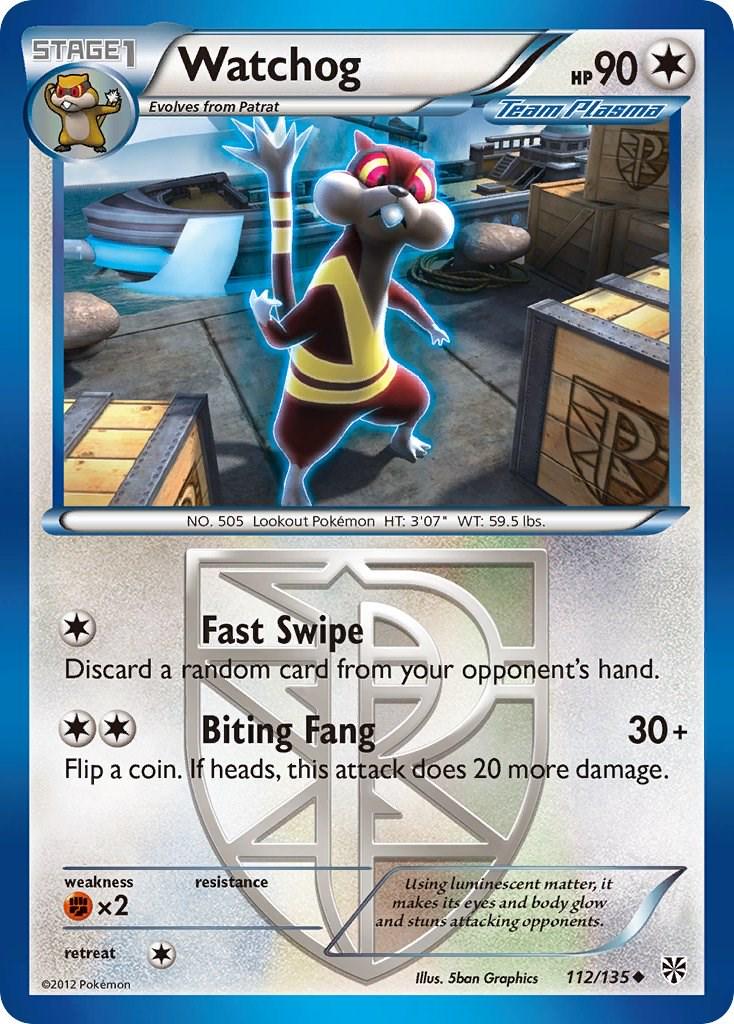 Watchog #112 Pokemon Plasma Storm