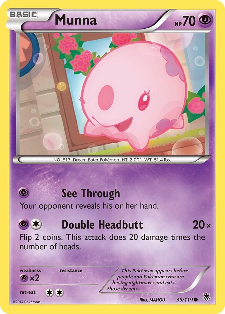 Munna #39 Pokemon Phantom Forces