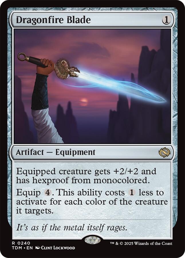 Dragonfire Blade #240 Magic Tarkir: Dragonstorm