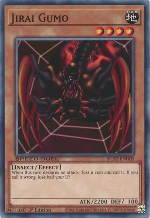 Jirai Gumo SGX2-END05 YuGiOh Speed Duel GX: Midterm Paradox