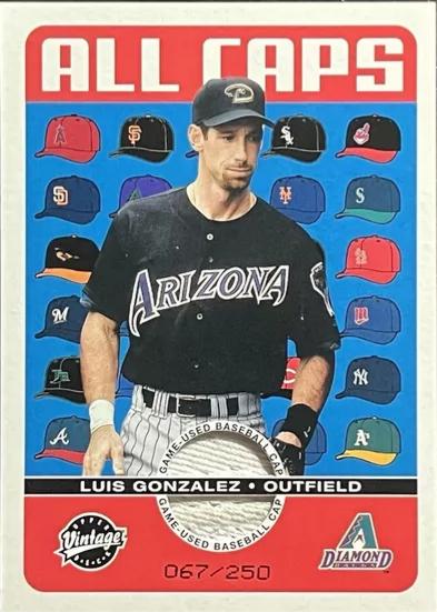 Luis Gonzalez #AC-LG Baseball Cards 2003 Upper Deck Vintage All Caps