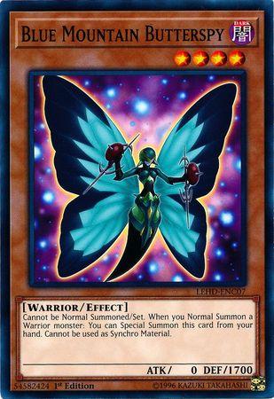 Blue Mountain Butterspy LEHD-ENC07 YuGiOh Legendary Hero Decks