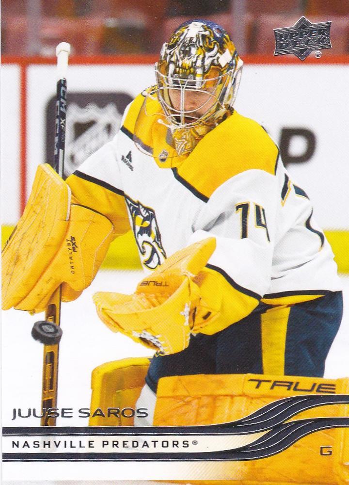 Juuse Saros #347 2025 Upper Deck Series 2 Hockey