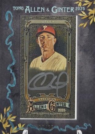 Chase Utley #MA-CU 2025 Topps Allen & Ginter X Mini Baseball Autographs