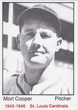 Mort Cooper #40 1983 Tcma 1942 46 St Louis Cardinals Baseball