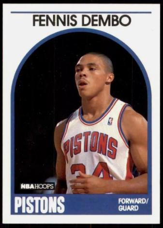 Fennis Dembo #72 Basketball Cards 1989 Hoops