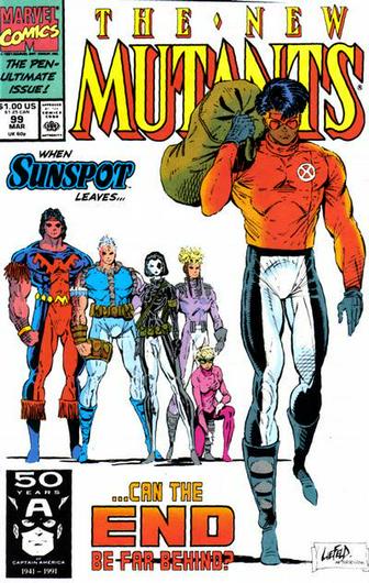 New Mutants #99 (1991) Cover Art