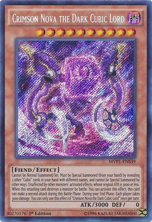Crimson Nova the Dark Cubic Lord MVP1-ENS39 YuGiOh The Dark Side of Dimensions Movie Pack