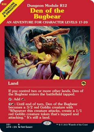 Den of the Bugbear Magic Adventures in the Forgotten Realms