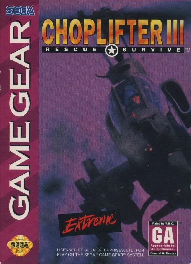 Choplifter III Sega Game Gear