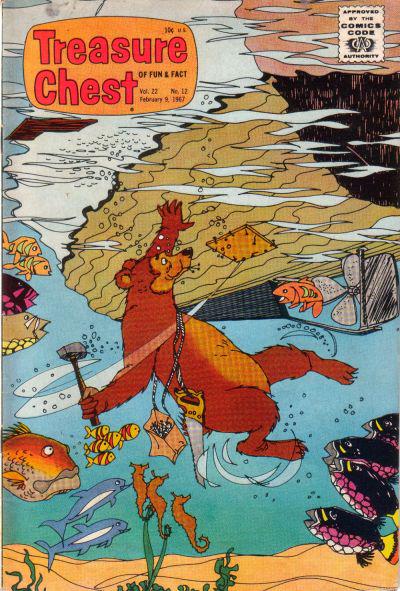 Treasure Chest of Fun and Fact #12 418 (1967) Comic Books Treasure Chest of Fun and Fact