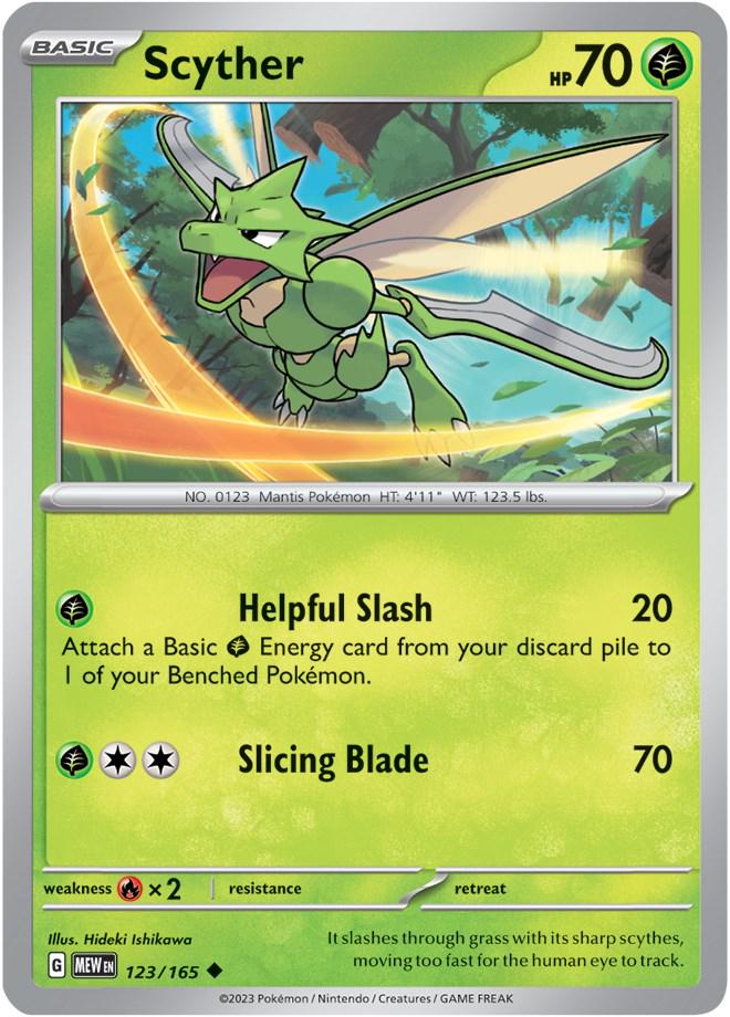 Scyther #123 Pokemon Scarlet & Violet 151