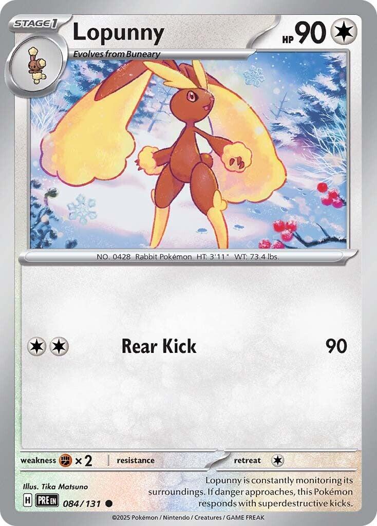 Lopunny #84 Pokemon Prismatic Evolutions