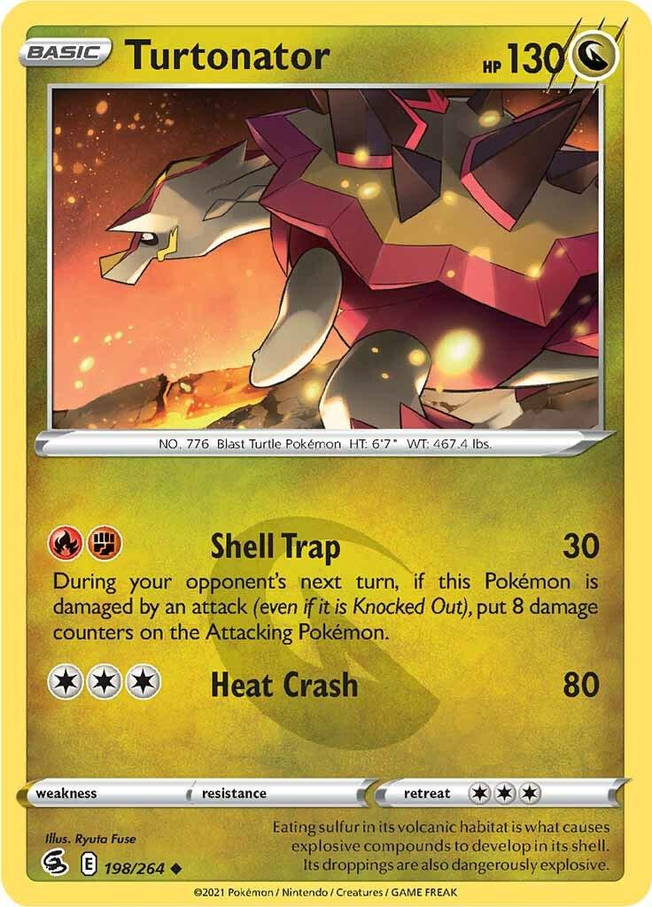 Turtonator #198 Pokemon Fusion Strike
